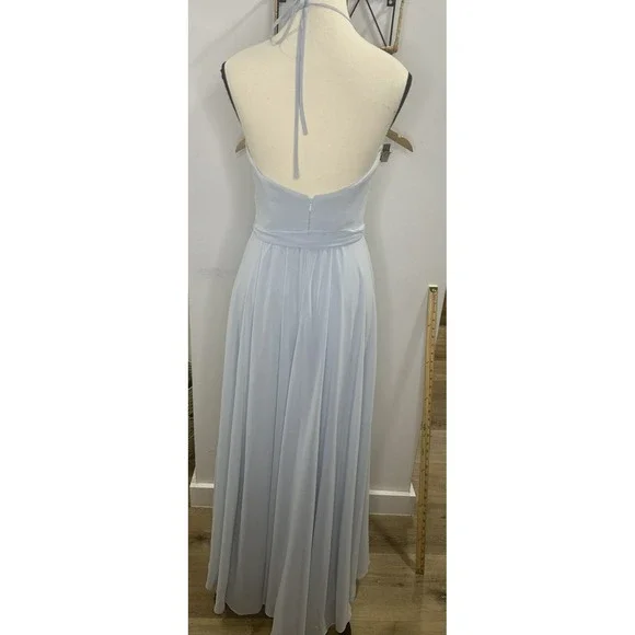 amsale bridesmaid dress sizing Amsale Bridesmaid Dress Janis GB345S Ice